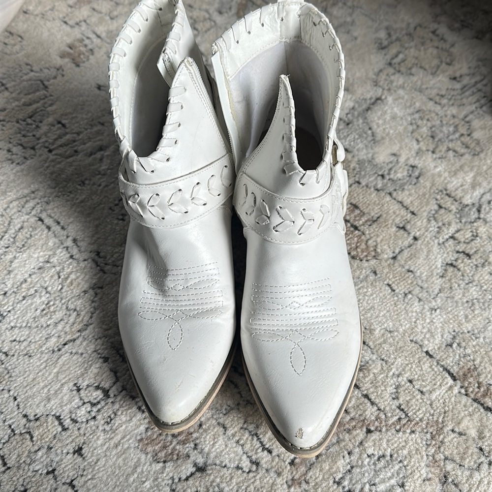 White booties
